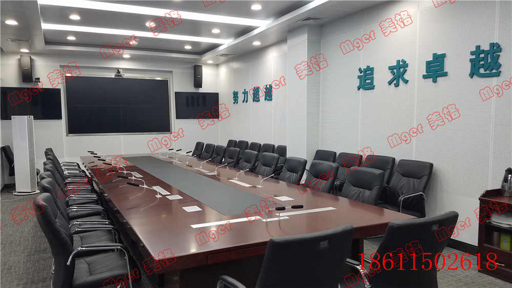 濟(jì)南無(wú)紙化超薄液晶升降器廠家，帶升降屏?xí)h桌