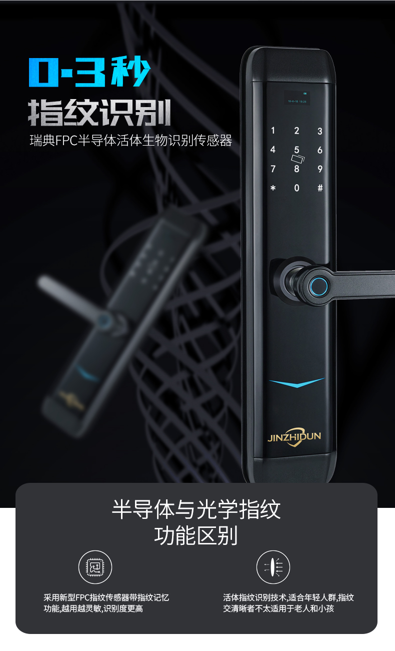 智能指紋鎖一握開中山廠家批發(fā)