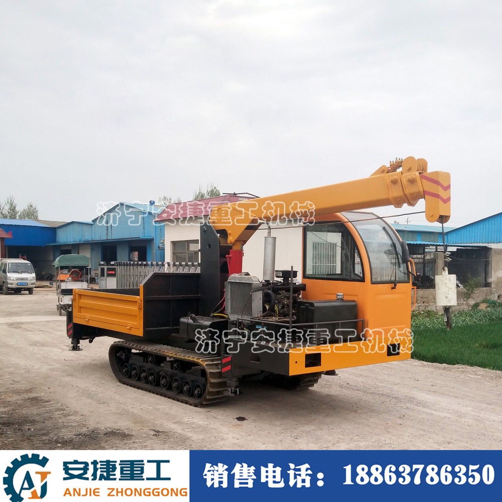 橡膠履帶隨車吊起重運(yùn)輸車  全地形履帶隨車吊吊運(yùn)機(jī) 沼澤地隨車吊