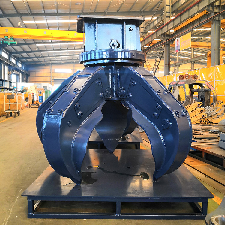 沃爾沃210加長臂多瓣式抓斗 挖機多功能液壓四瓣抓斗 廢舊鋼鐵五瓣抓