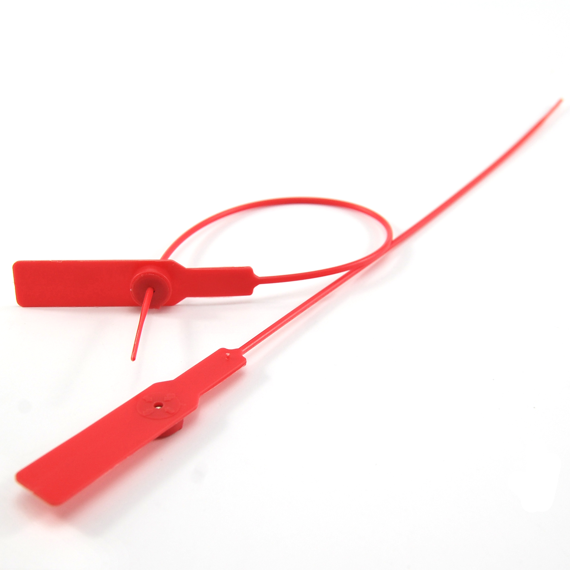 SL-02F小圓口塑料封條一次性鞋包衣服防偽防盜防調(diào)包扣標(biāo)簽扎帶吊牌防調(diào)換標(biāo)牌塑料封條