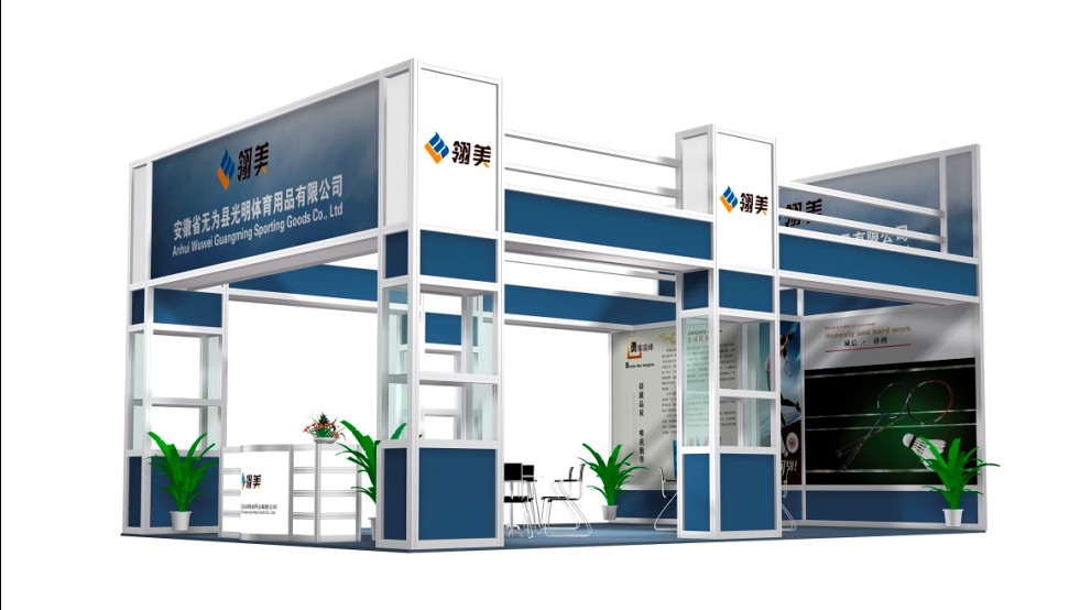 石家莊出租3×3標(biāo)準(zhǔn)展位 畫展展板 方鋁方柱展位搭建