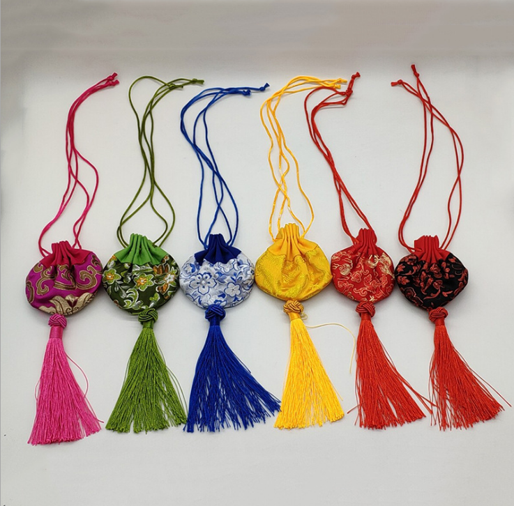 多色可選香包香囊香袋 中國風布藝流蘇汽車掛件 端午節(jié)刺繡香包
