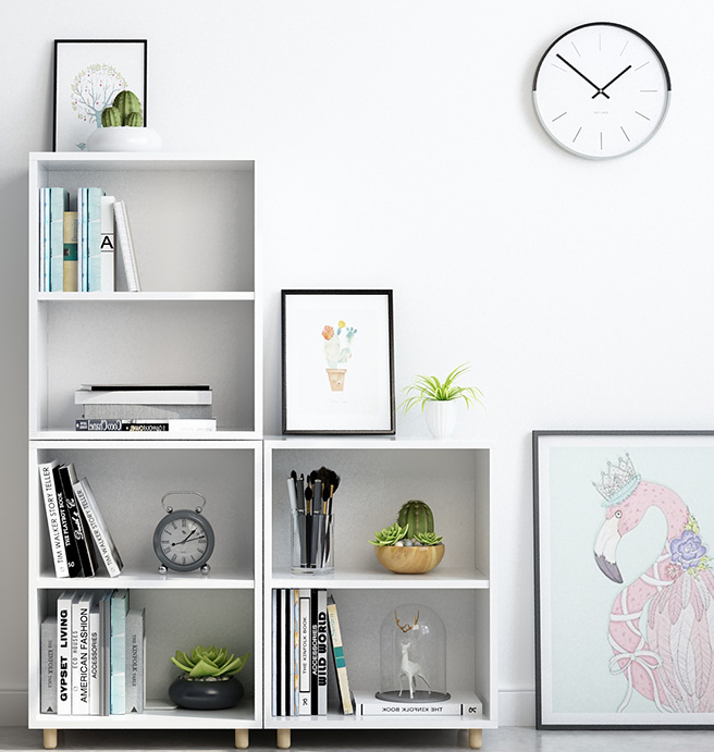 簡(jiǎn)約掛墻上電腦桌 掛壁掛式書桌書架一體式置物架 梳妝臺(tái)組合懸空