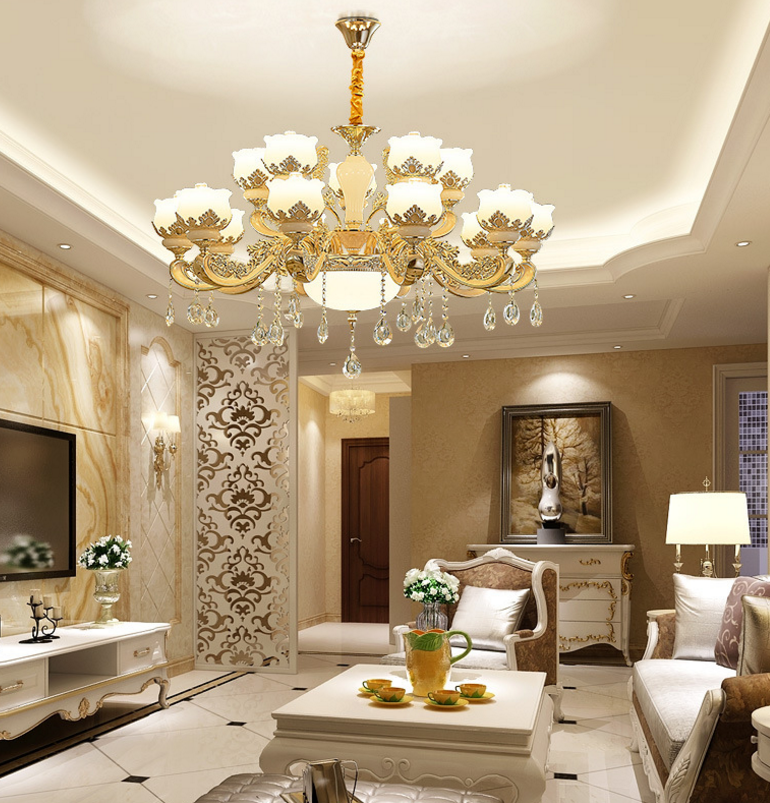 廠家直銷新款歐式鋅合金水晶客廳吊燈 創(chuàng)意臥室書房燈具 餐廳吊燈 水晶客廳吊燈報價 水晶客廳吊燈批發(fā)