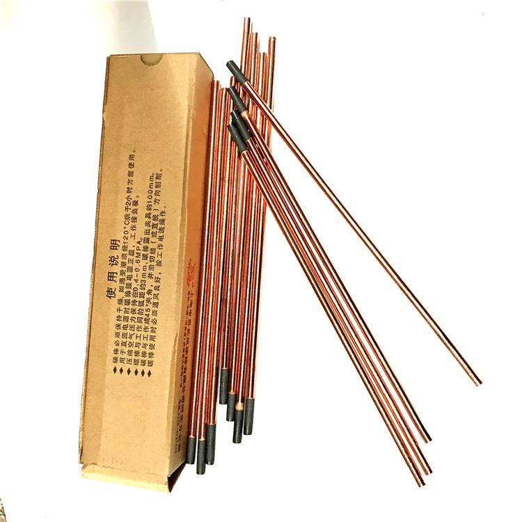 廠家直銷碳弧氣刨碳棒鍍銅碳棒8*355 10*355扁碳棒圓形碳棒Φ4~16