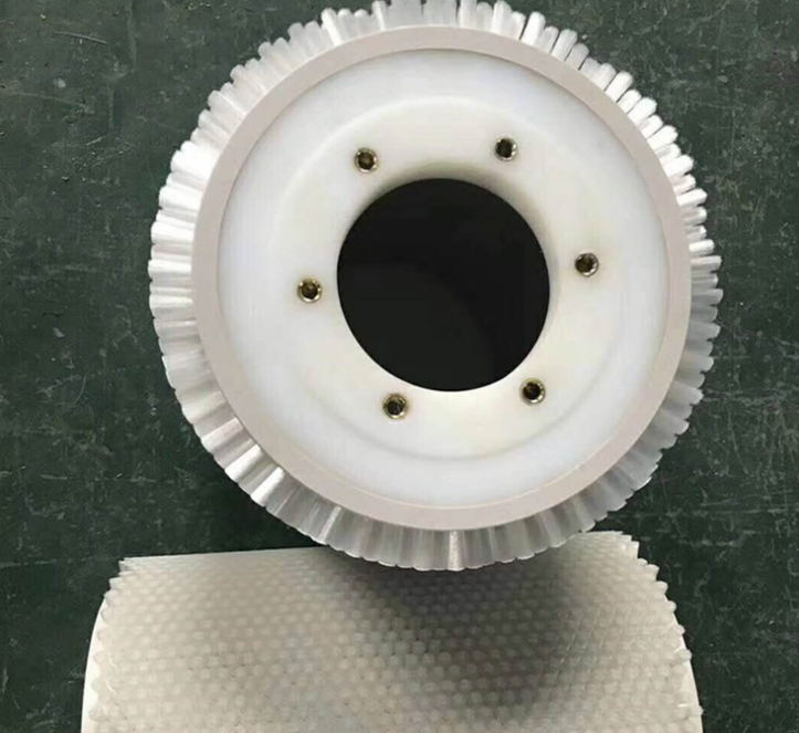 廠家直銷尼龍馬尾毛刷輪 工業(yè)除塵去毛刺PP刷輪 可來圖定制