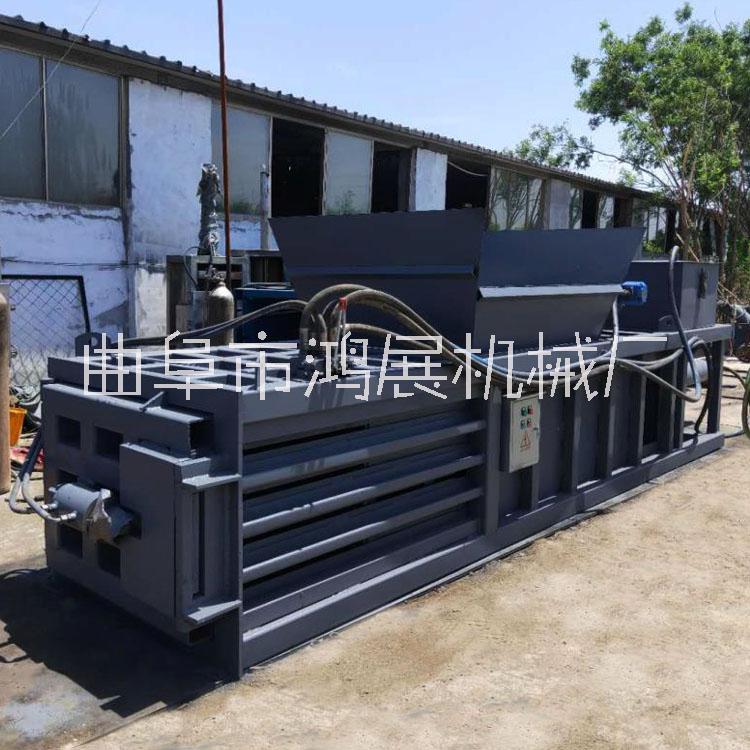 大型160噸廢紙塑料瓶臥式打包機(jī) 廢紙編織袋臥式壓包機(jī)