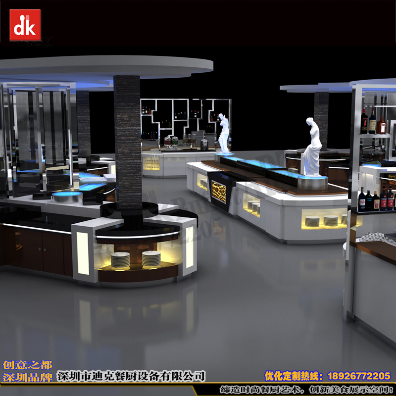 深圳迪克自助餐臺(tái)移動(dòng)布菲臺(tái) 臺(tái) 比利時(shí)自助餐廳環(huán)境藝術(shù)設(shè)計(jì)