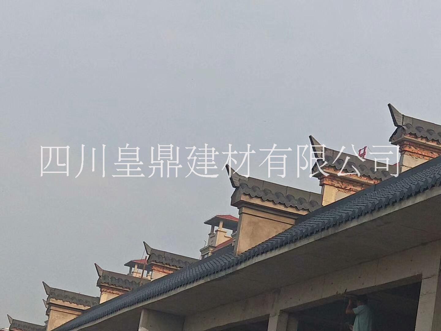 新農(nóng)村自建房屋面掛瓦 新型輕質(zhì)瓦 高分子屋面青瓦