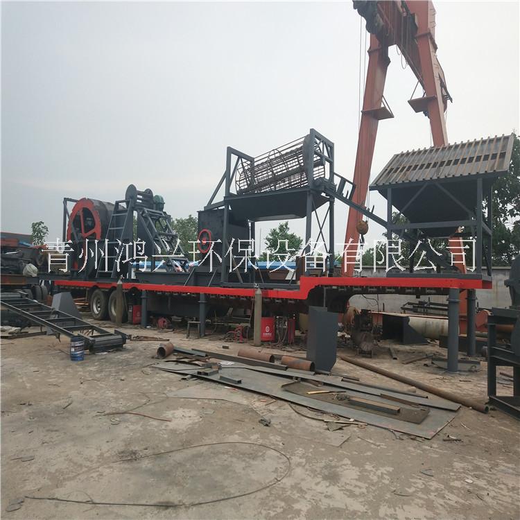 移動(dòng)破碎洗砂機(jī)械 風(fēng)化巖制沙洗砂設(shè)備 水洗沙機(jī)器