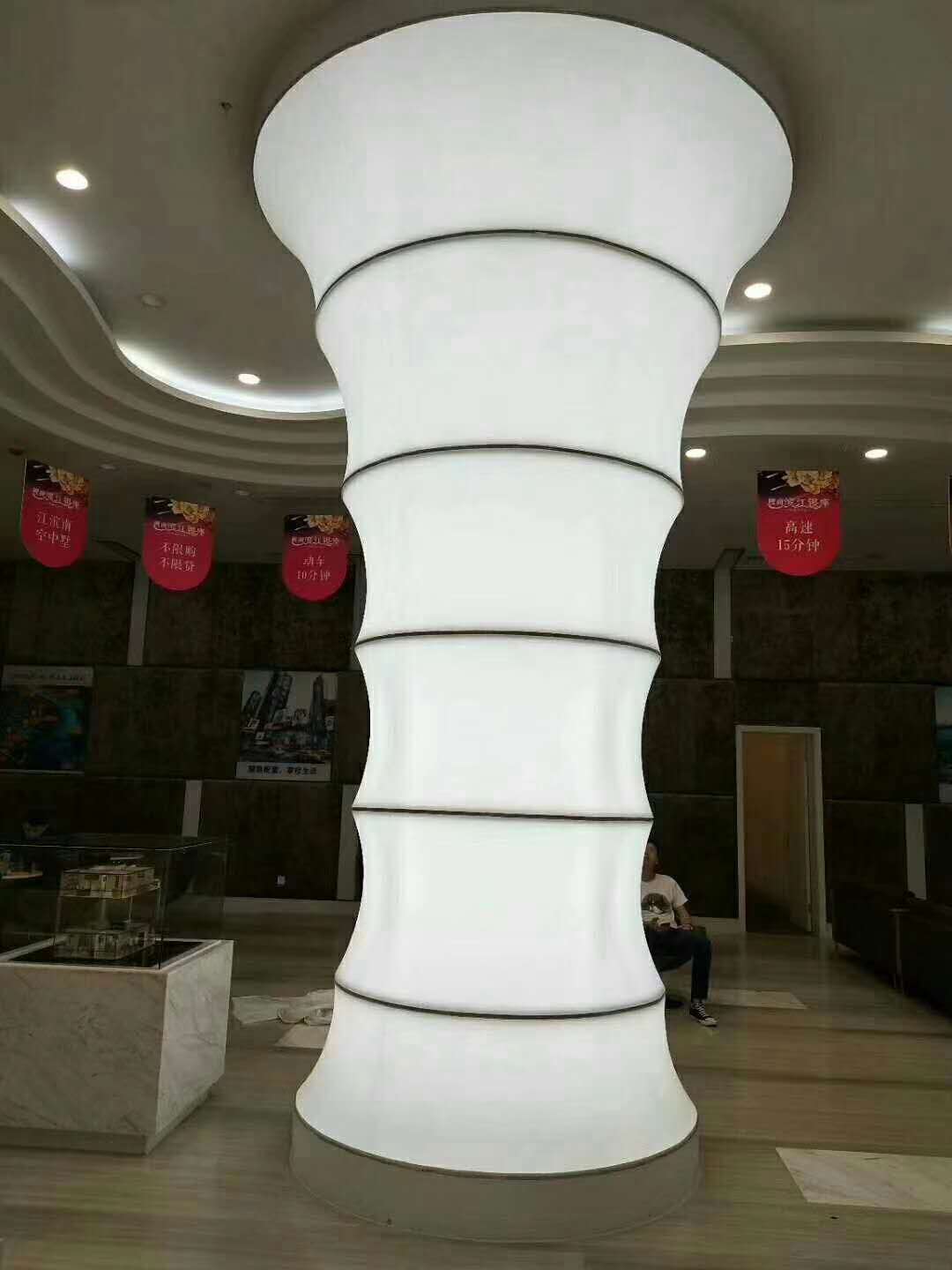 四川重慶軟膜天花喇叭柱造型柱