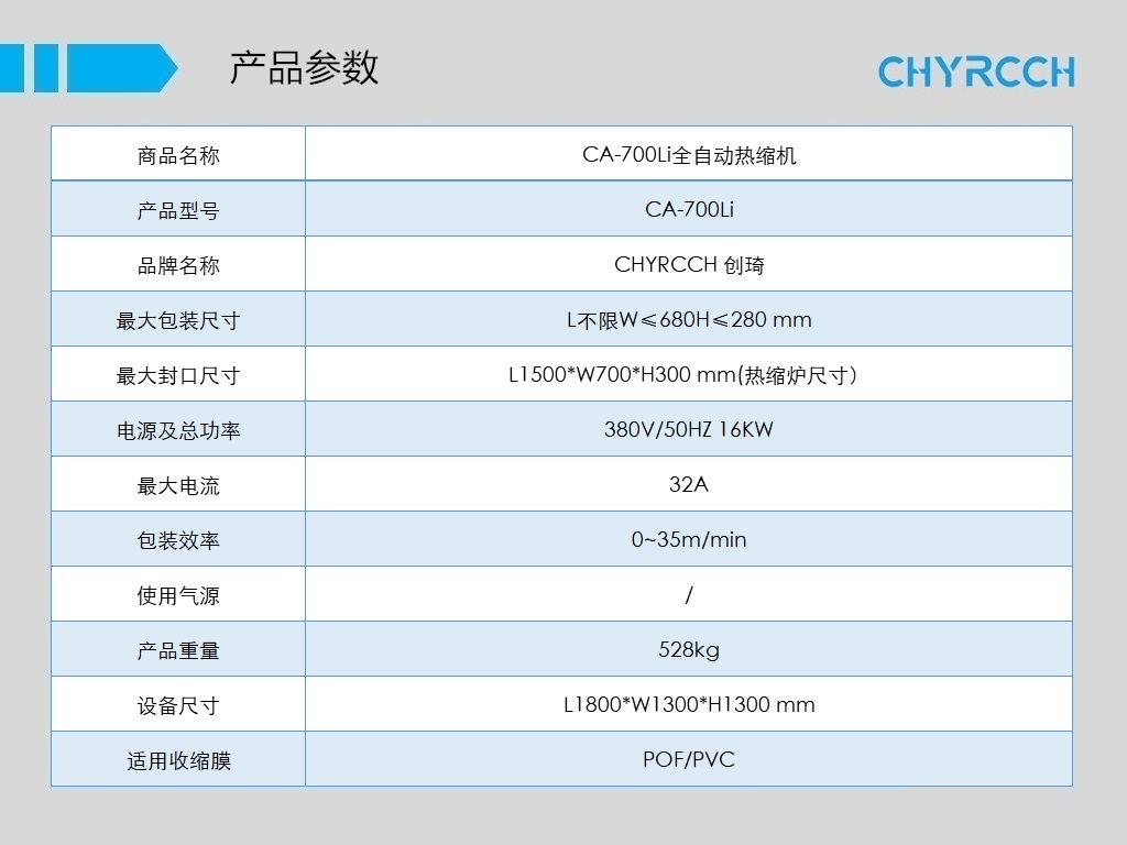 深圳自動熱收縮包裝機(jī)廠家 創(chuàng)琦智能熱收縮包裝機(jī)CA-700Li 廠家直銷一年保修