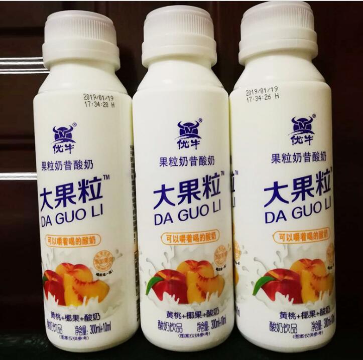 果粒酸奶飲品批發(fā) 直銷(xiāo)優(yōu)牛果粒酸奶 多種果粒復(fù)合酸奶飲料 310*12大果粒酸奶