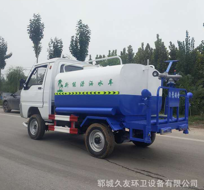 新能源電動灑水車多功能綠化灑水車電動四輪霧炮噴霧灑水車