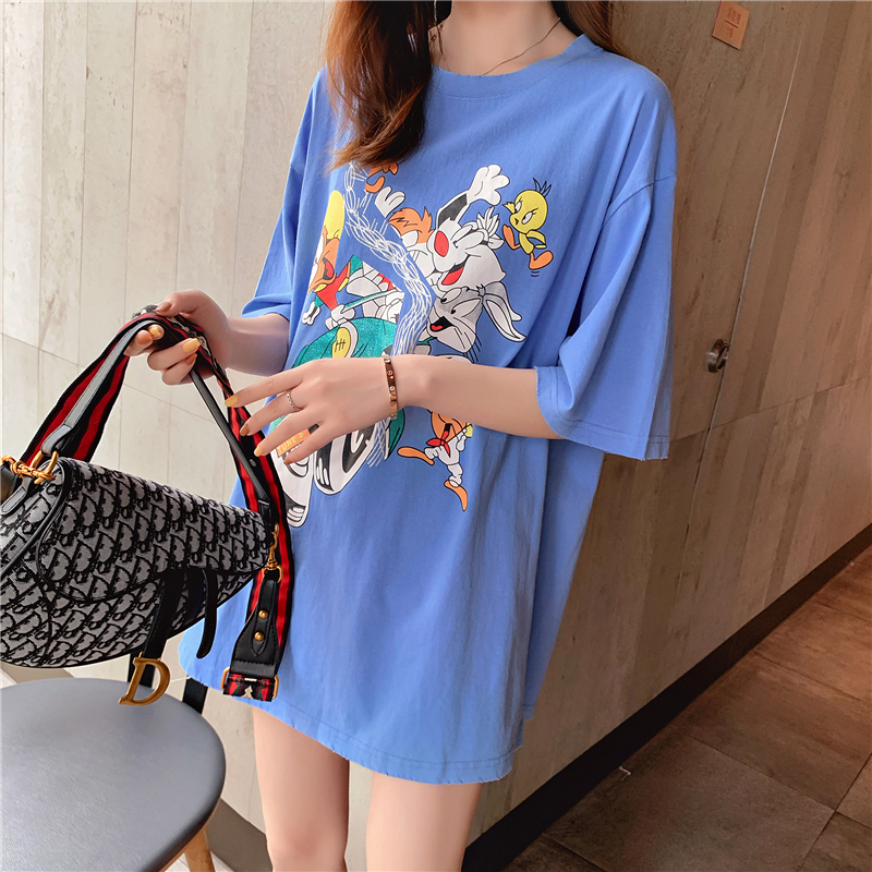 廣州夏季卡通圖案女T恤廠家批發(fā)市場多少錢一件