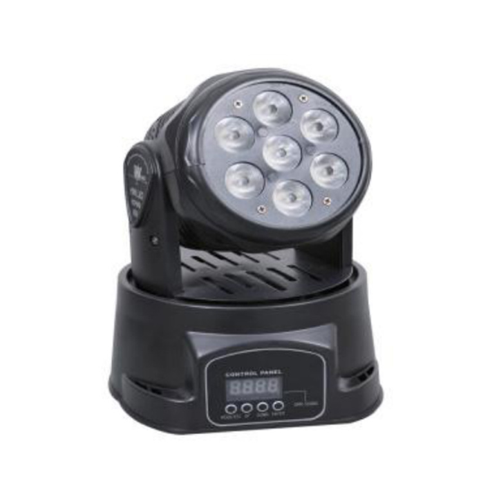 新款7顆10WLED迷你搖頭燈led七顆搖頭染色燈KTV酒吧舞臺(tái)燈