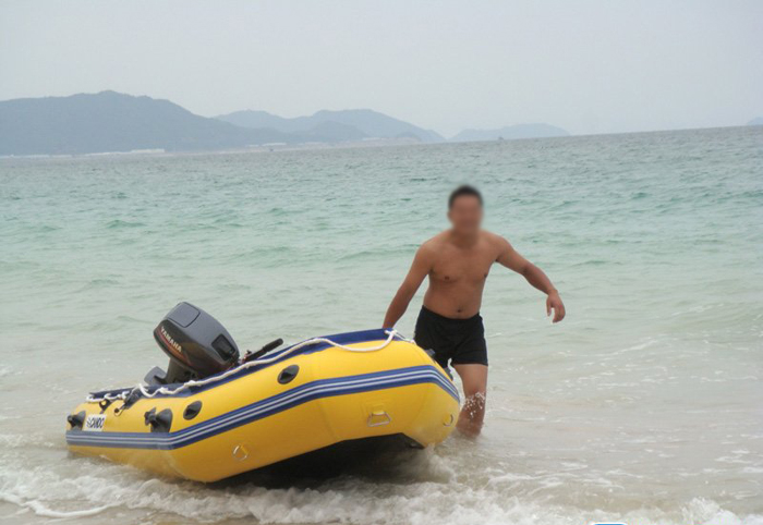 拉絲底沖鋒艇充氣橡皮船抗洪船掛機