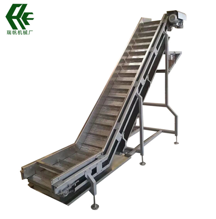 直銷鏈板提升機(jī)糧食斗式不銹鋼鏈板爬坡機(jī)可加擋板物料網(wǎng)鏈提升機(jī)