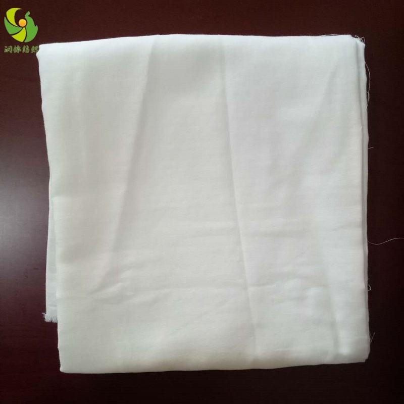 泰安潤棉紡織*廠家直銷漂白高配棉普梳全棉雙層平紋紗布
