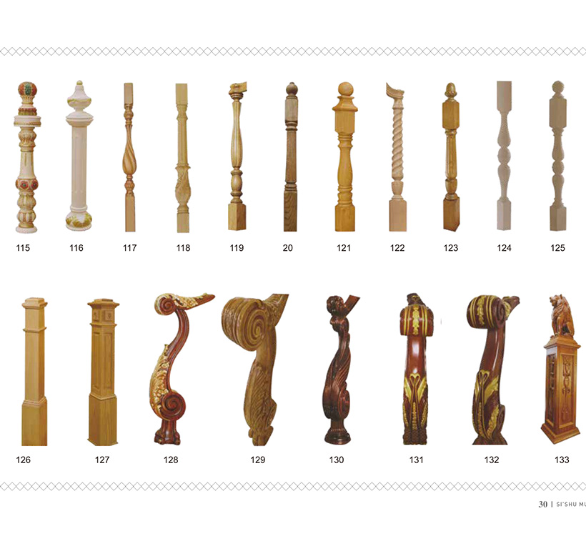 定制加工生產(chǎn)新中式實木樓梯立柱 徐州樓梯扶手 徐州典和木業(yè)