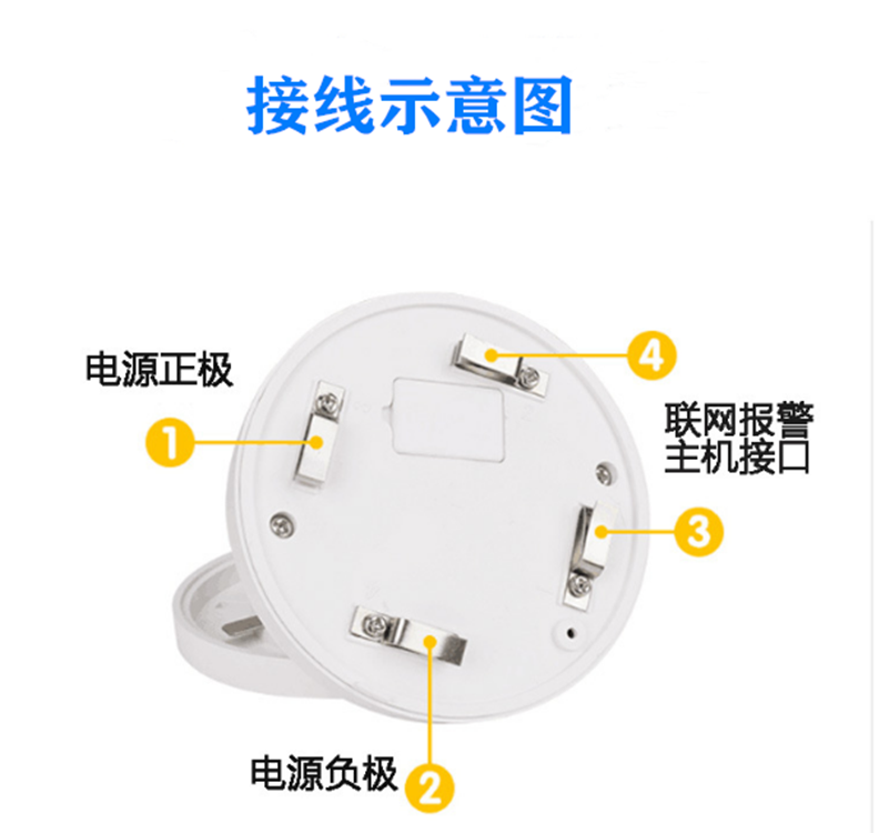 工程用火災煙霧探測器 有線聯(lián)網煙霧報警器 12V常開常閉有線聯(lián)網煙感報警器