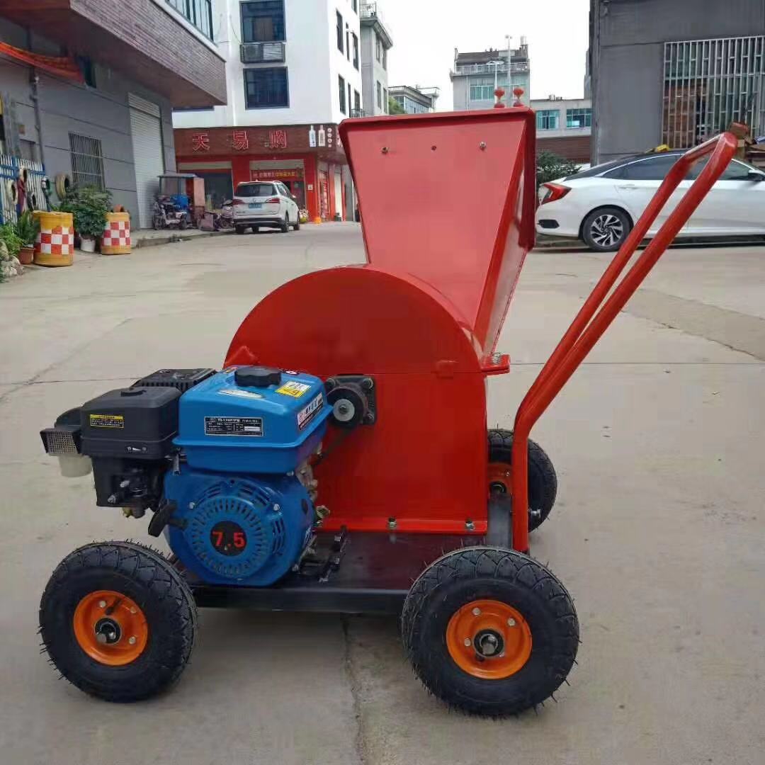 小型果園臥式樹木碎木機(jī) 園林葡萄枝粉碎機(jī) 家用立式樹枝粉碎機(jī)