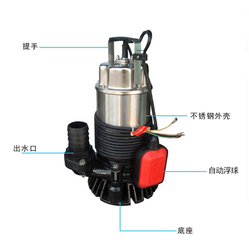 潛水排污泵CCSF-2.4SA農(nóng)村廢氣池養(yǎng)殖場(chǎng)污水潛水泵