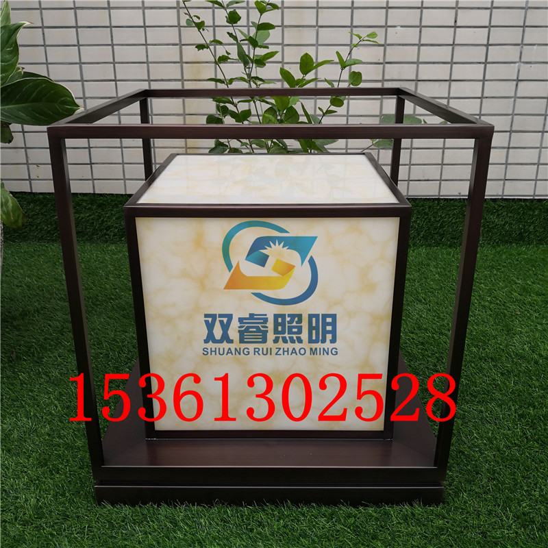 戶外防水柱頭燈別墅花園立柱燈仿云石落地燈酒店走廊門口石柱燈定制