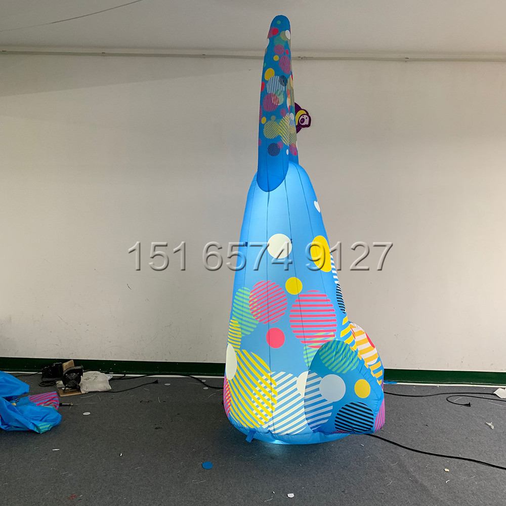 led七彩顏色卡通模型玉兔 發(fā)光兔子燈 戶外活動中秋裝飾氣模