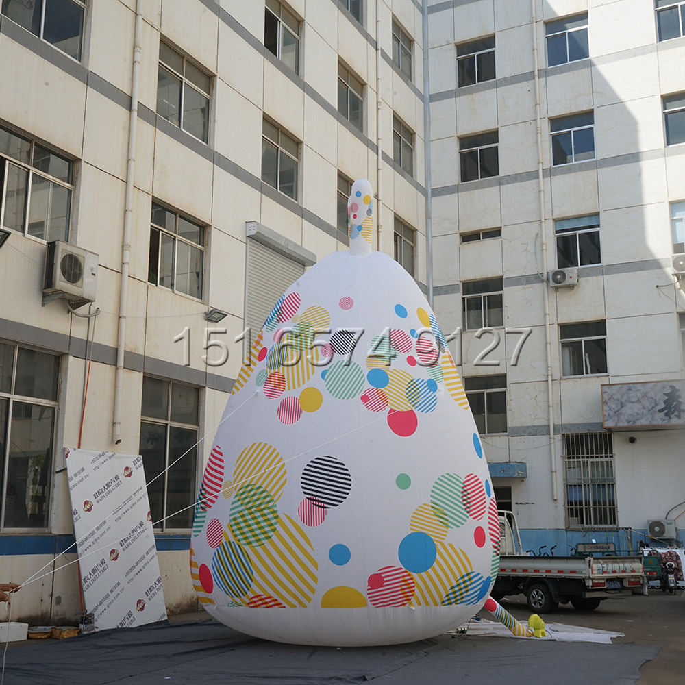 大肚子燈泡彩繪卡通兔子氣模 led發(fā)光兔子七彩中秋活動裝飾月兔氣模