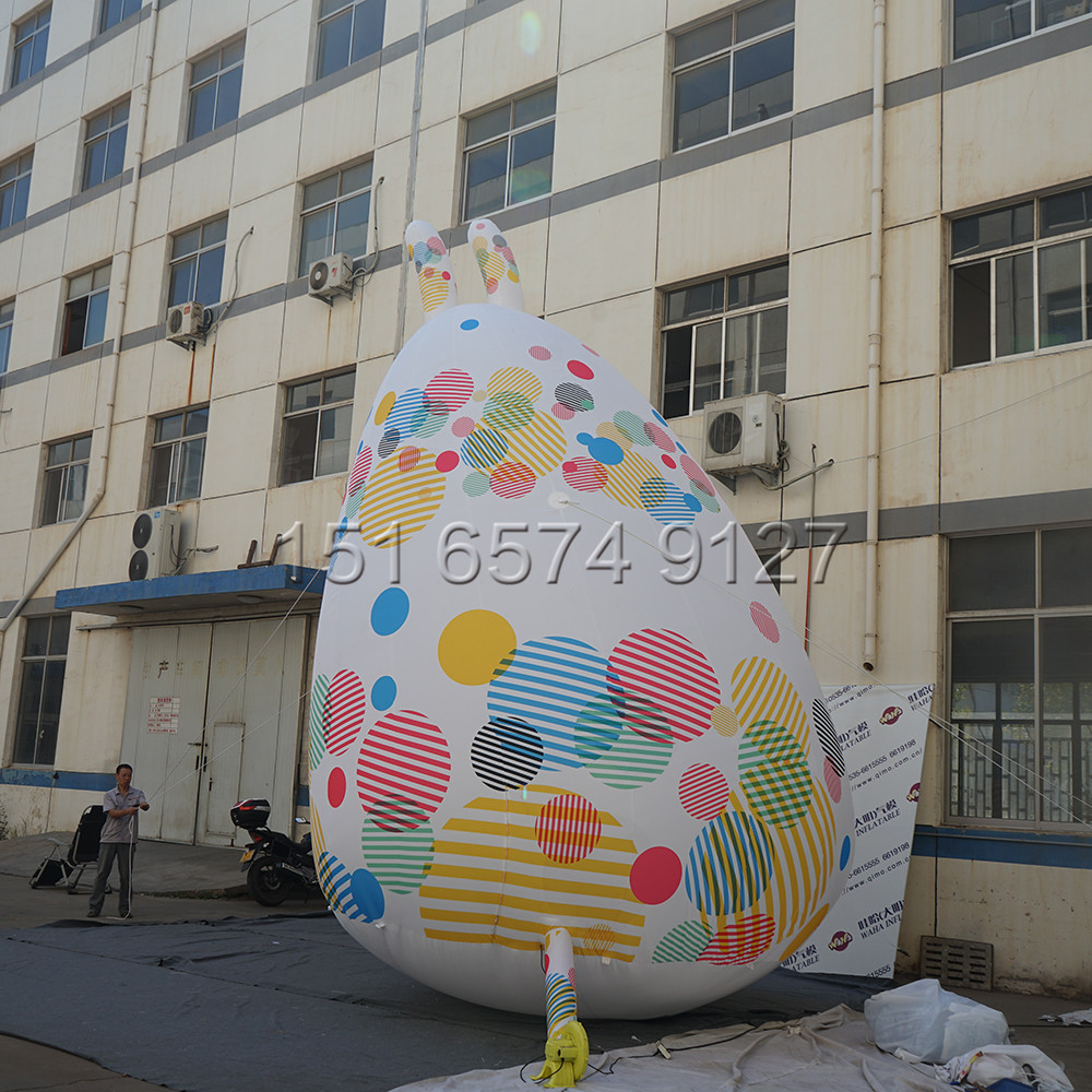 大肚子燈泡彩繪卡通兔子氣模 led發(fā)光兔子七彩中秋活動裝飾月兔氣模