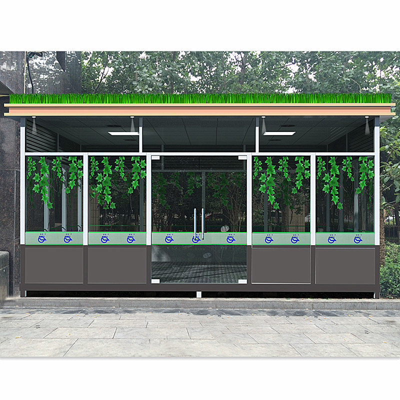 智朗崗?fù)?XYT010 吸煙亭制作廠 生產(chǎn)崗?fù)?垃圾房 吸煙亭 移動廁所