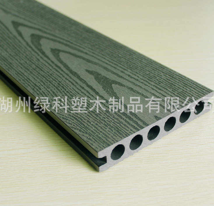 廠家直銷 防腐塑木 140x23實(shí)心空心圓孔地板 木塑地板 可批發(fā)