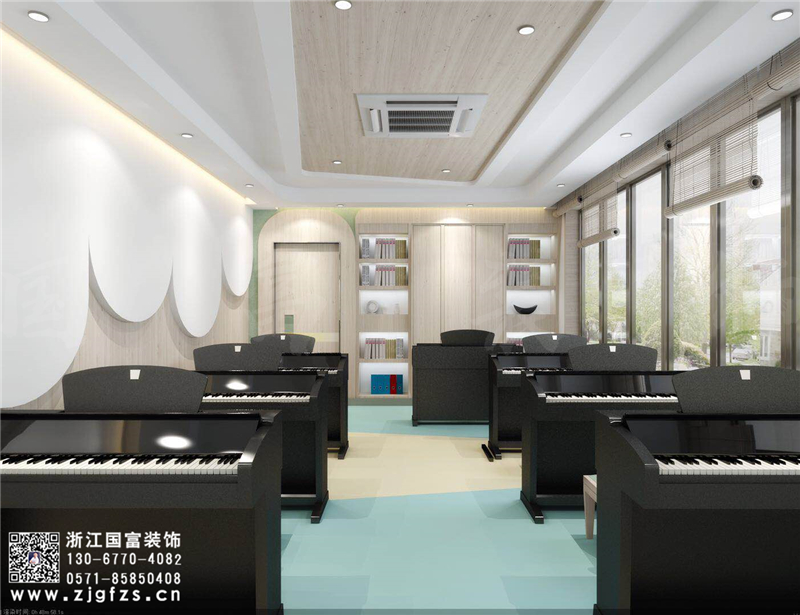 湖州培訓機構裝修公司設計效果圖,培訓機構裝修就找國富裝飾