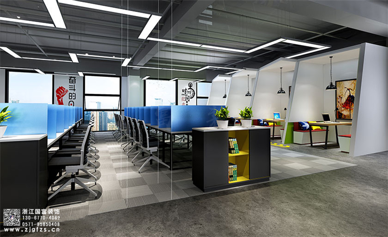 蕪湖培訓(xùn)機構(gòu)裝修公司設(shè)計效果圖_國富裝飾