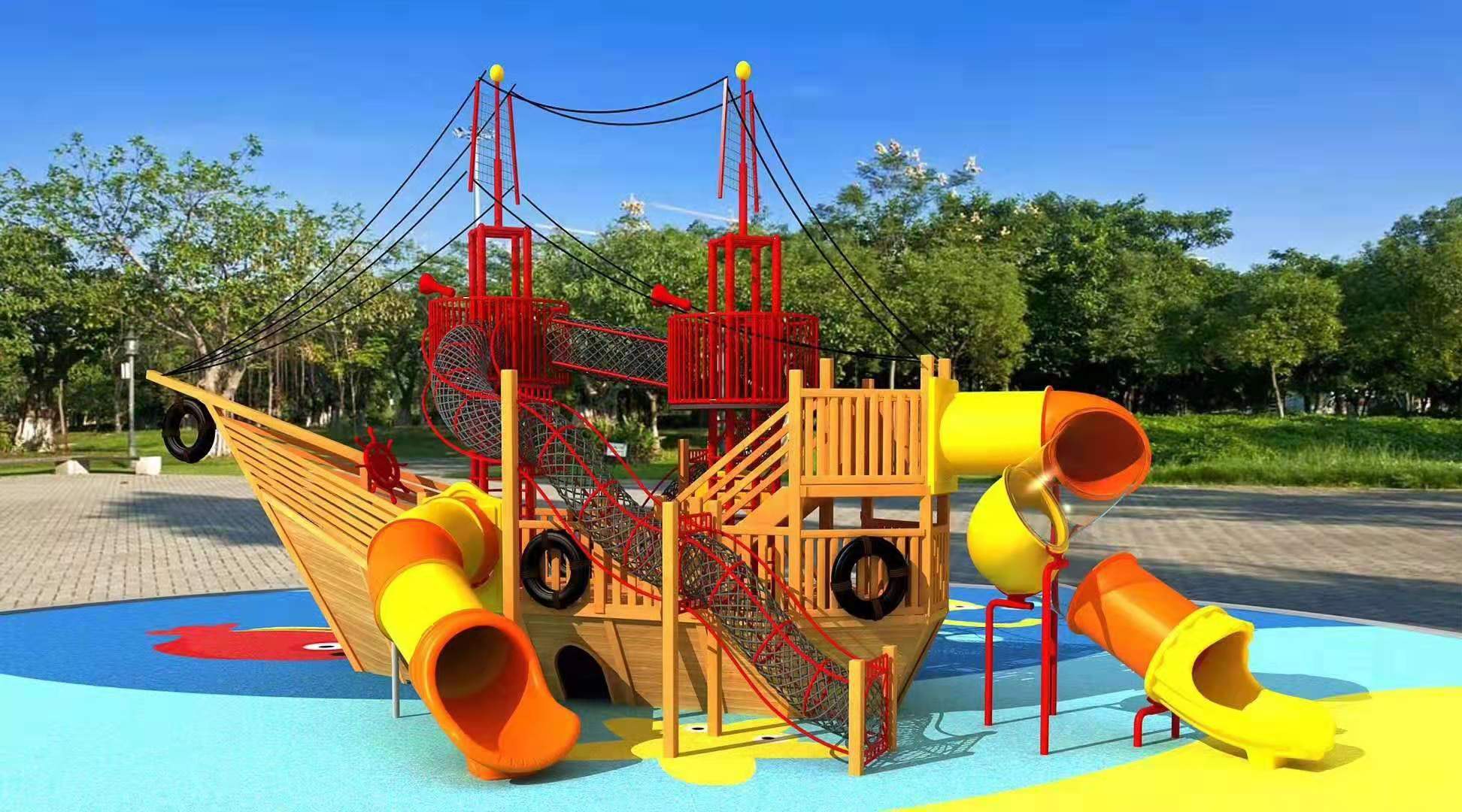 幼兒園木制攀爬架 戶外游樂設(shè)施 大型戶外碳化積木 涂鴉儲物柜