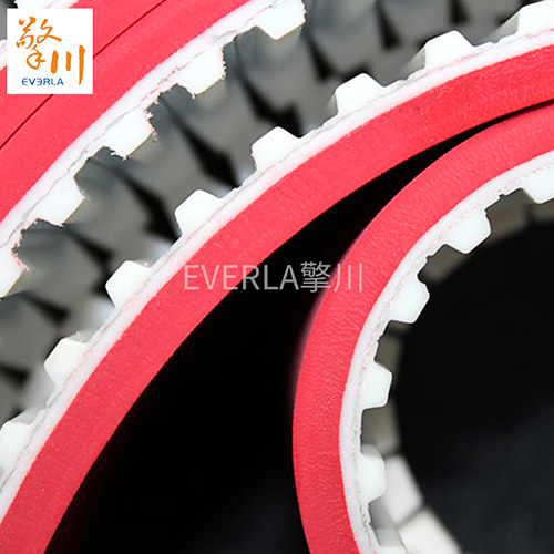 齒形同步帶表面加紅膠