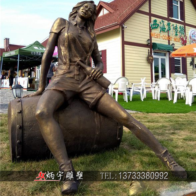 曲陽縣炳宇雕塑 李逵喝酒雕塑 酒文化雕塑 抬酒壇人物雕塑 鑄銅人物雕塑報價 銅雕塑廠家 古代民俗人物雕塑 公園小品雕塑