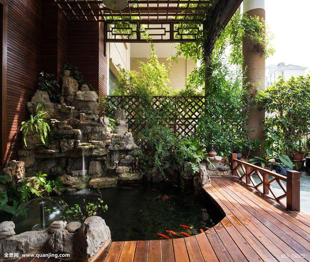 供應(yīng)惠州仲愷陳江地區(qū)空中花園假山、屋頂花園水景假山、別墅花園假山水池找晟景園藝