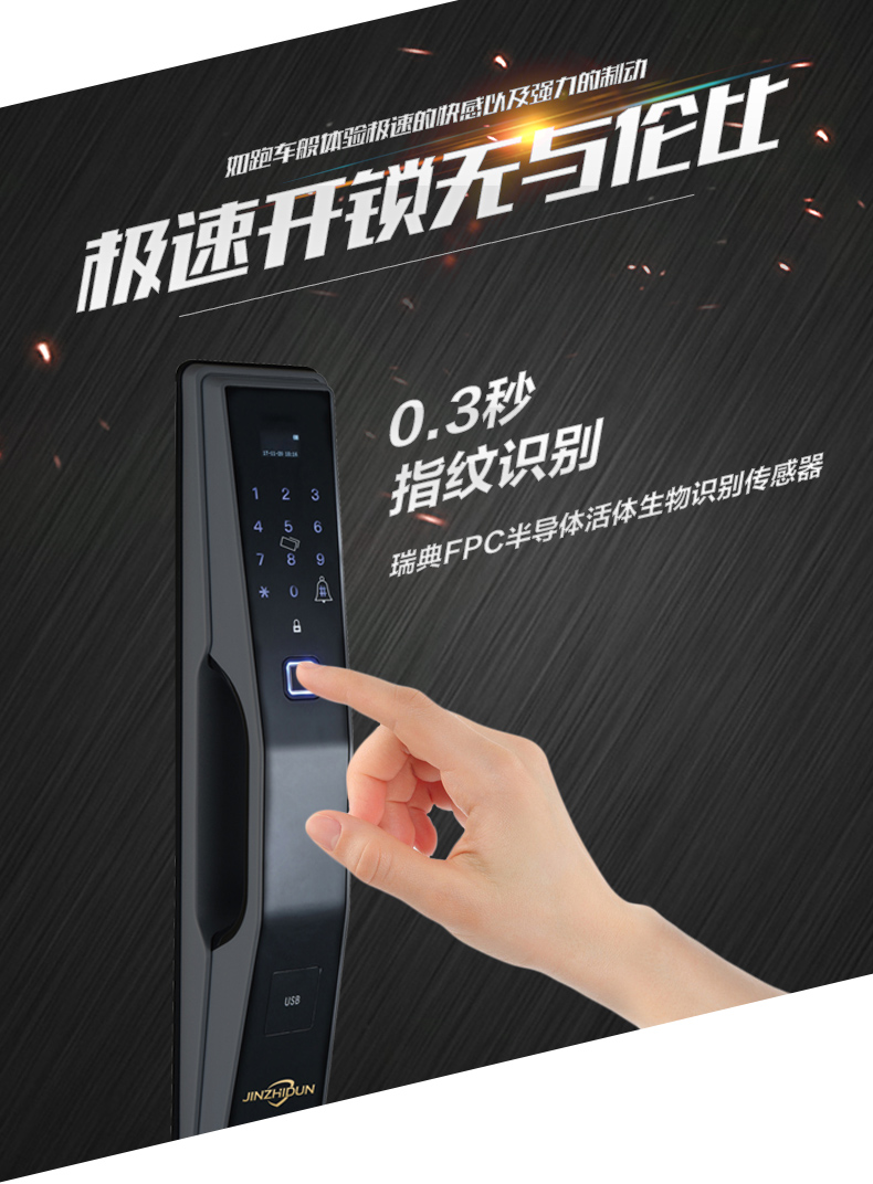 智能鎖鋅合金材質(zhì)真插芯鎖品牌鎖