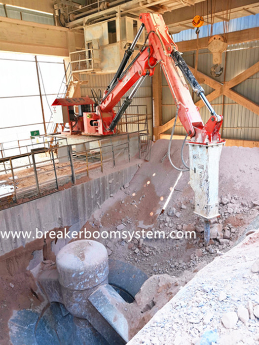 露天礦山液壓碎石機(jī)械手