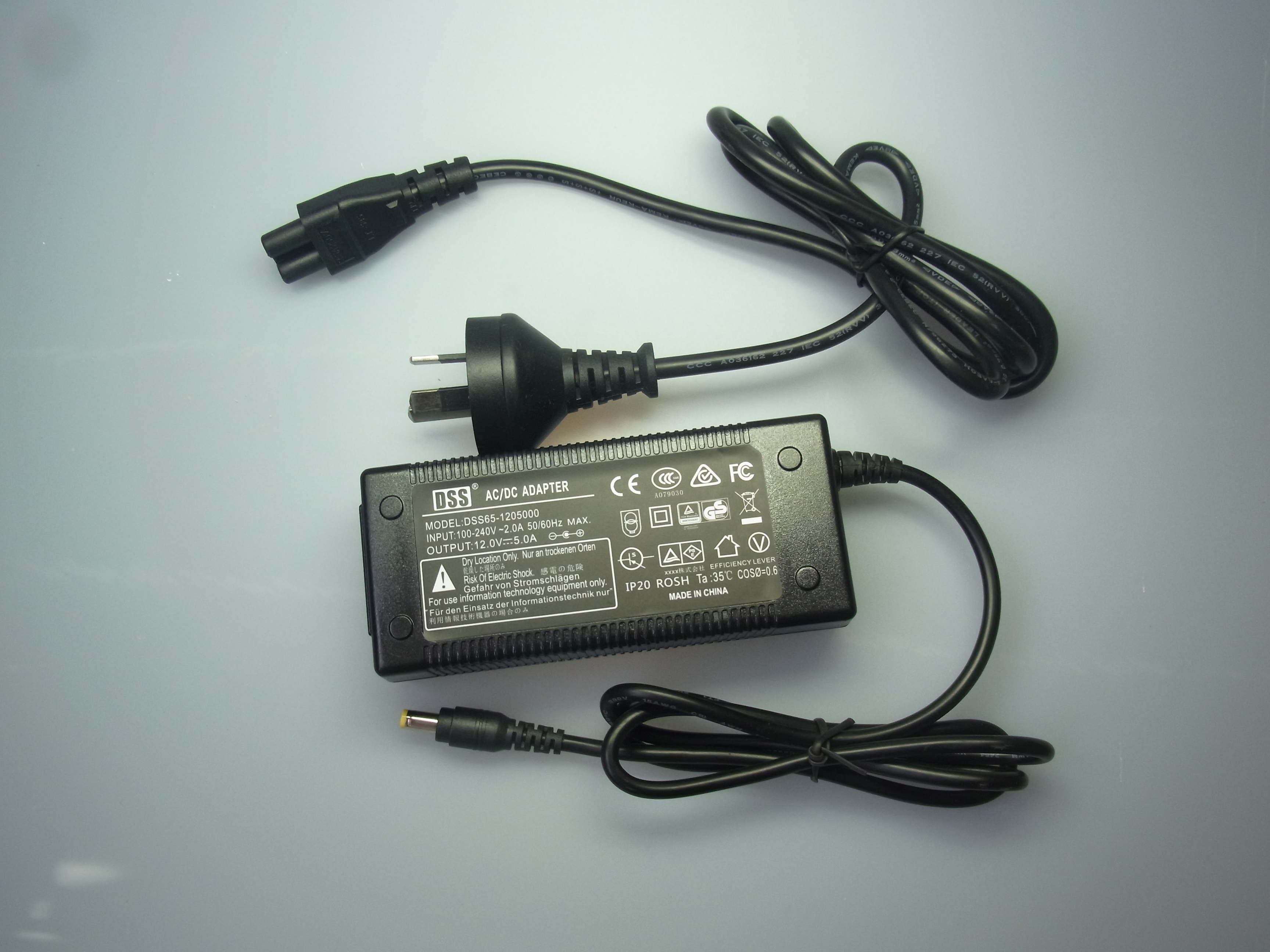 IECCB家電類標(biāo)準(zhǔn)EN61558認(rèn)證電源適配器12V5A展示柜電源