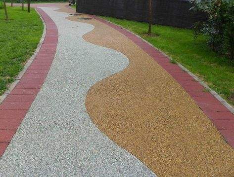 綿竹市、 綿竹市、膠粘石透水路面