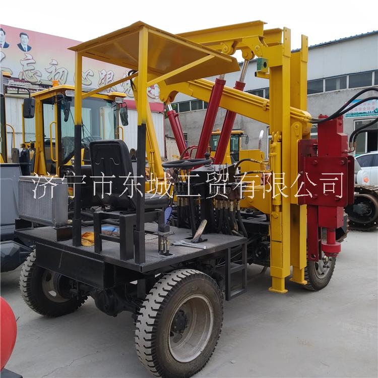 河南省直銷護(hù)欄打樁機(jī)裝載機(jī)式打樁