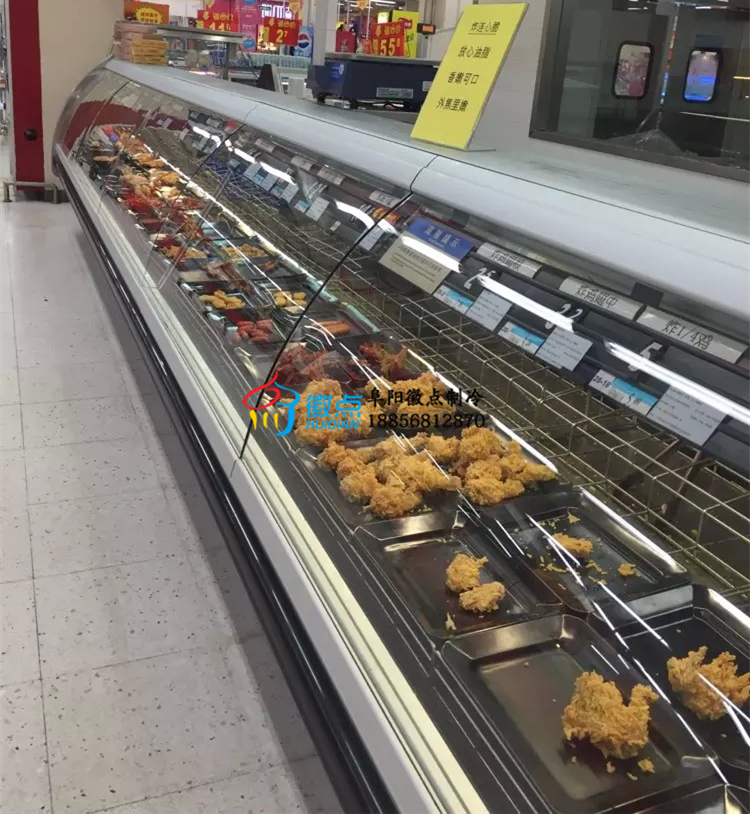 供應(yīng)潁上涼菜柜生鮮食品保鮮柜徽點(diǎn)上掀門風(fēng)冷熟食柜