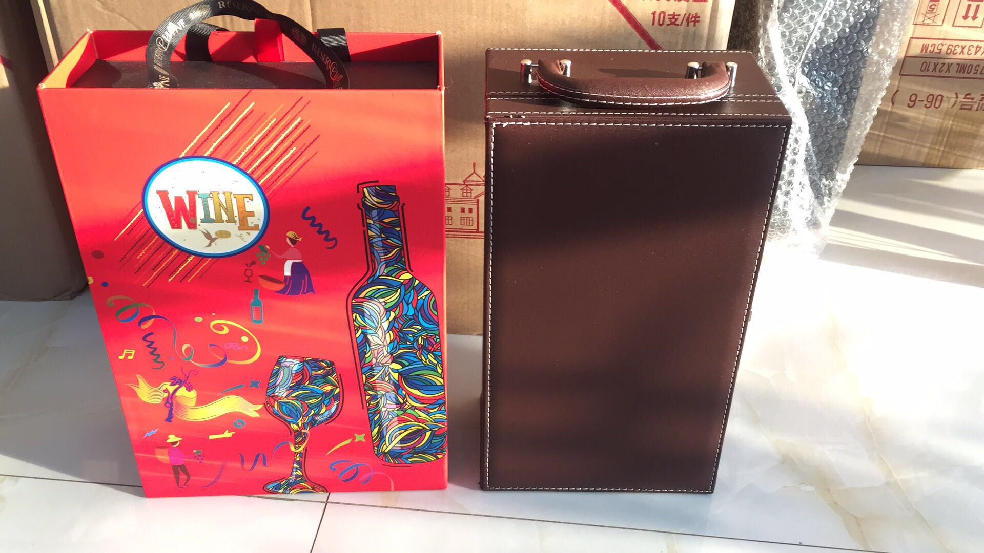 炫彩雙支酒盒，新款雙支酒盒