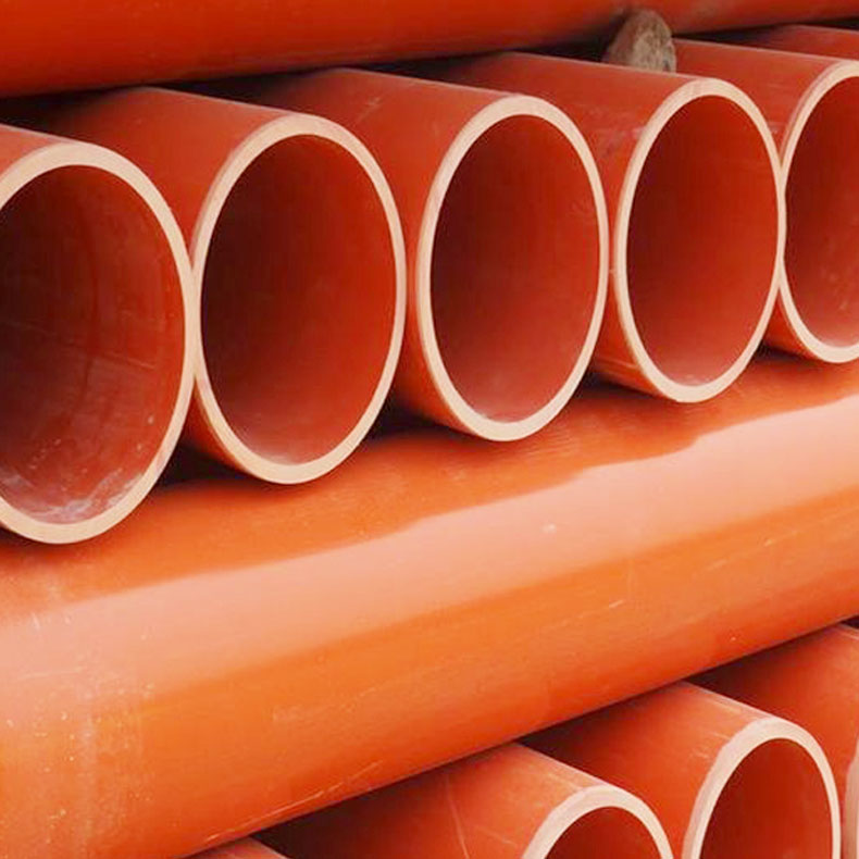 廠家直銷cpvc電力管 桔紅色電力管 cpvc高壓電力管 穿線管