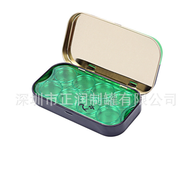 小巧翻蓋鐵盒 翻蓋小鐵盒 鐵盒新款 迷你小鐵盒定制