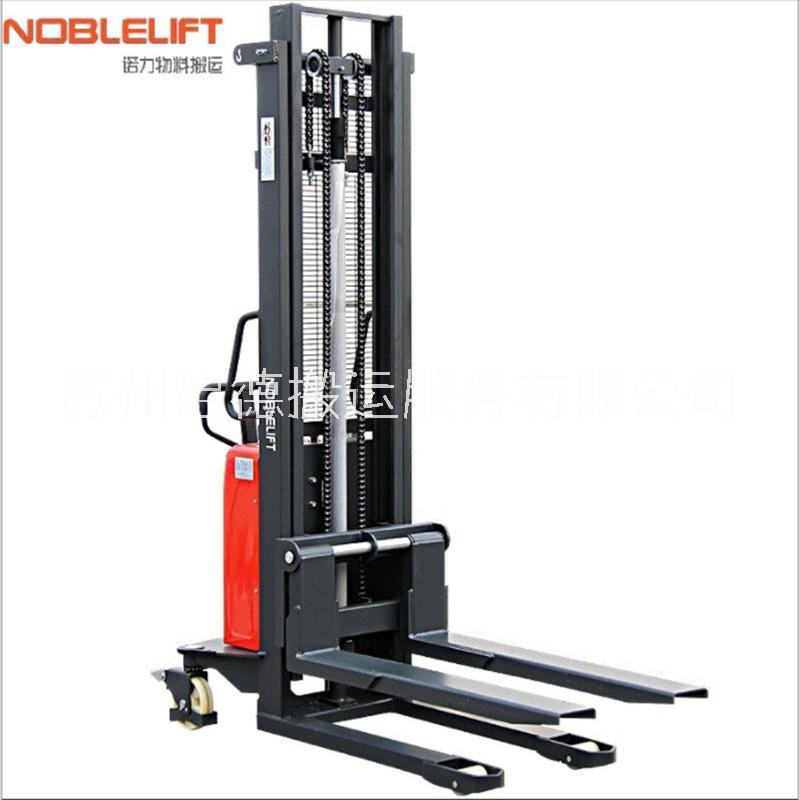 江蘇供應半電動堆高車1噸2噸叉車 半電動堆高車搬運電動叉車堆垛鏟車升高裝卸車